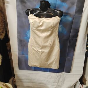 Gucci Strapless Cream Dress